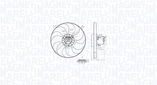 MAGNETI MARELLI 069422879010 Fan, engine cooling