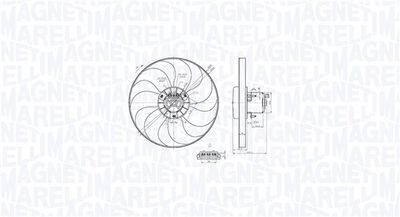 Fan, engine cooling MAGNETI MARELLI 069422879010