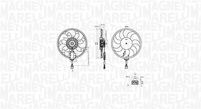 Fan, engine cooling MAGNETI MARELLI 069422882010