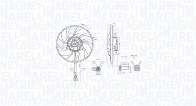 Fan, engine cooling MAGNETI MARELLI 069422890010