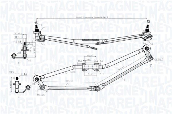MAGNETI MARELLI 085570170010 Wiper Linkage