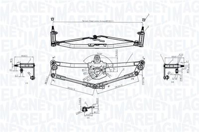 Wiper Linkage MAGNETI MARELLI 085570190010