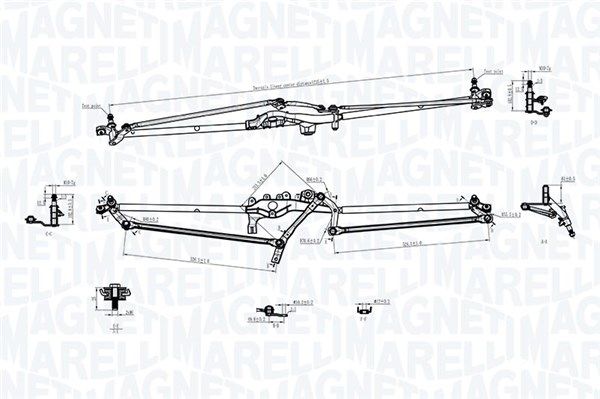 MAGNETI MARELLI 085570703010 Wiper Linkage