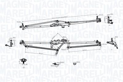 Wiper Linkage MAGNETI MARELLI 085570703010