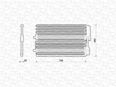 Condenser, air conditioning MAGNETI MARELLI 350203213000