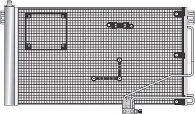 Condenser, air conditioning MAGNETI MARELLI 350203370000