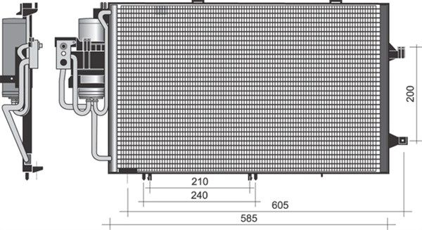 MAGNETI MARELLI 350203371000 Condenser, air conditioning