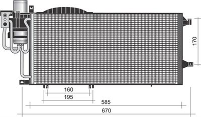 Condenser, air conditioning MAGNETI MARELLI 350203373000