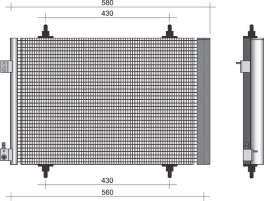 MAGNETI MARELLI 350203382000 Condenser, air conditioning