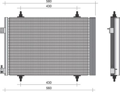 Condenser, air conditioning MAGNETI MARELLI 350203382000