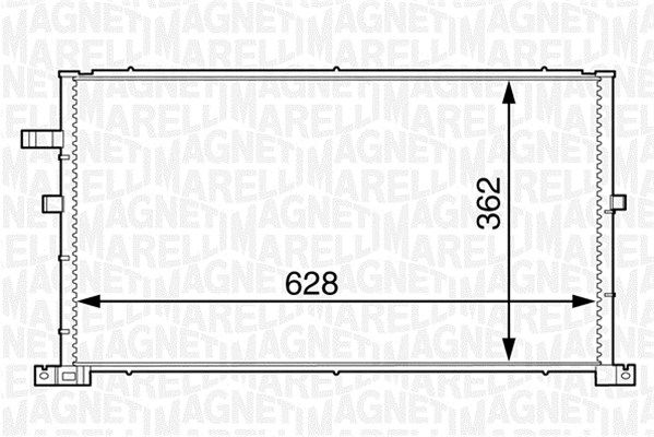MAGNETI MARELLI 350203607000 Condenser, air conditioning