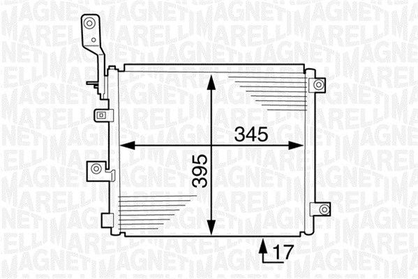 MAGNETI MARELLI 350203614000 Condenser, air conditioning