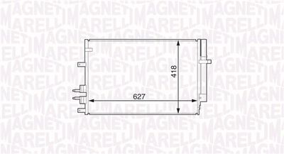 Condenser, air conditioning MAGNETI MARELLI 350203615000
