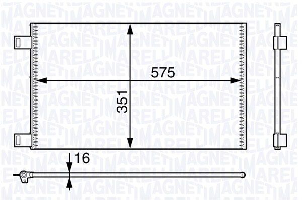 MAGNETI MARELLI 350203718000 Condenser, air conditioning