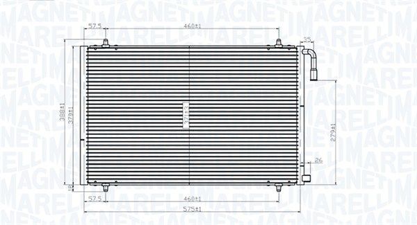 MAGNETI MARELLI 350203825000 Condenser, air conditioning