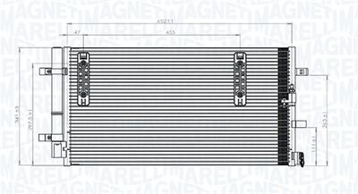 Condenser, air conditioning MAGNETI MARELLI 350203827000