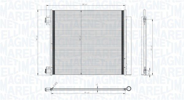 MAGNETI MARELLI 350203832000 Condenser, air conditioning