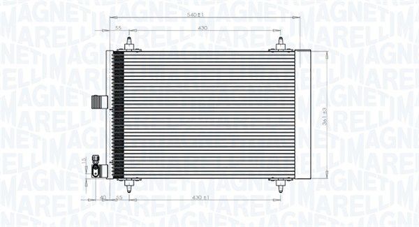 MAGNETI MARELLI 350203839000 Condenser, air conditioning