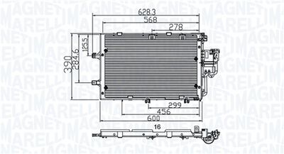 Condenser, air conditioning MAGNETI MARELLI 350203891000