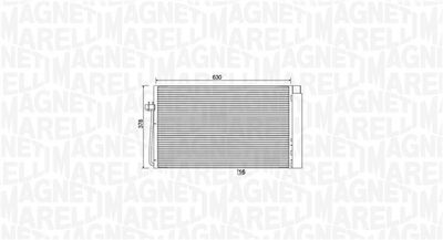 Condenser, air conditioning MAGNETI MARELLI 350203899000