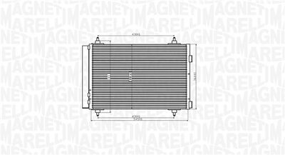 Condenser, air conditioning MAGNETI MARELLI 350203916000