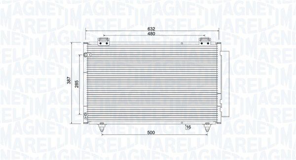 MAGNETI MARELLI 350203925000 Condenser, air conditioning