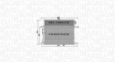 Condenser, air conditioning MAGNETI MARELLI 350203967000