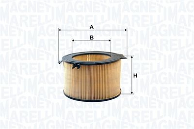 Filter, cabin air MAGNETI MARELLI 350208065610