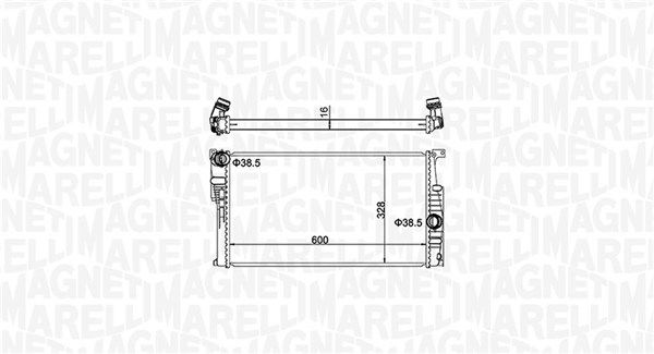 MAGNETI MARELLI 350213155100 Radiator, engine cooling