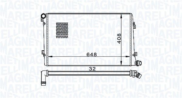MAGNETI MARELLI 350213157300 Radiator, engine cooling