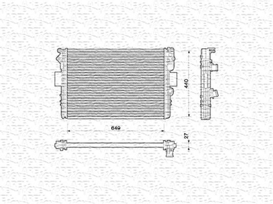 MAGNETI MARELLI 350213169000 Radiator, engine cooling