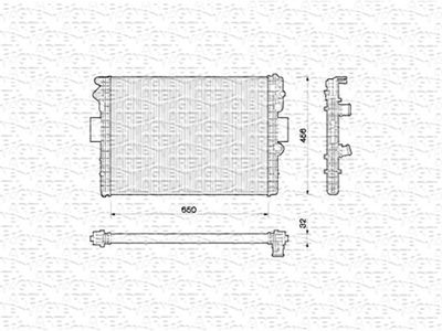 Radiator, engine cooling MAGNETI MARELLI 350213170000