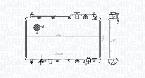 MAGNETI MARELLI 350213178200 Radiator, engine cooling