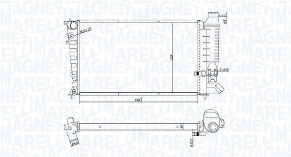 MAGNETI MARELLI 350213181800 Radiator, engine cooling