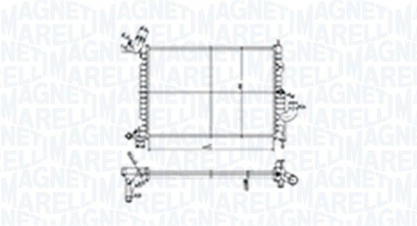 MAGNETI MARELLI 350213184500 Radiator, engine cooling
