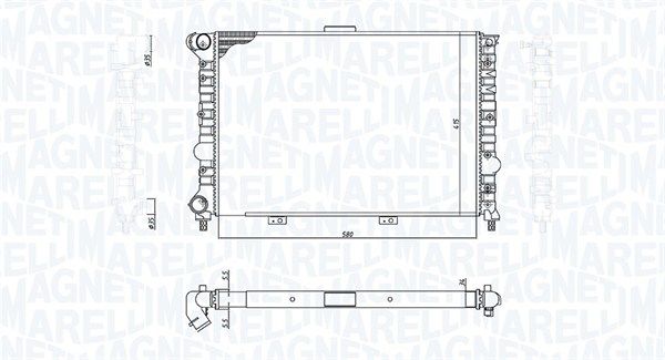 MAGNETI MARELLI 350213184900 Radiator, engine cooling