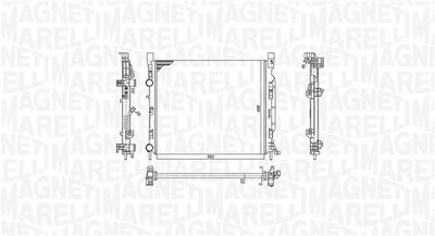 Radiator, engine cooling MAGNETI MARELLI 350213186900