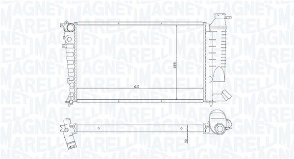 MAGNETI MARELLI 350213188400 Radiator, engine cooling