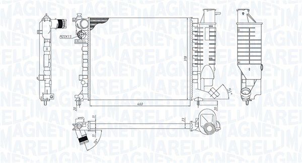 MAGNETI MARELLI 350213188500 Radiator, engine cooling