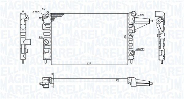 MAGNETI MARELLI 350213189100 Radiator, engine cooling