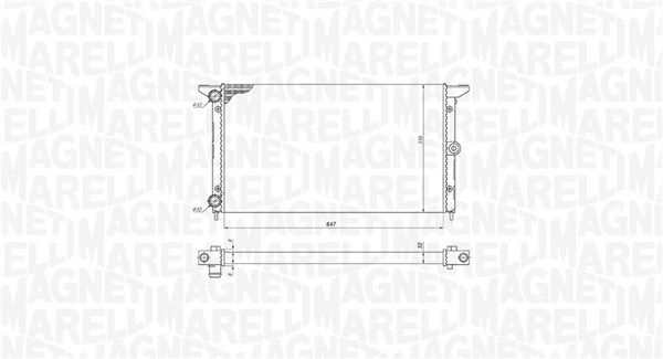 MAGNETI MARELLI 350213190100 Radiator, engine cooling