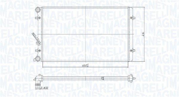 MAGNETI MARELLI 350213190800 Radiator, engine cooling