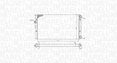Radiator, engine cooling MAGNETI MARELLI 350213191100