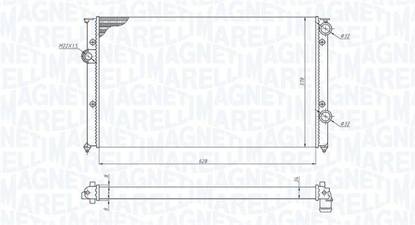 MAGNETI MARELLI 350213191200 Radiator, engine cooling