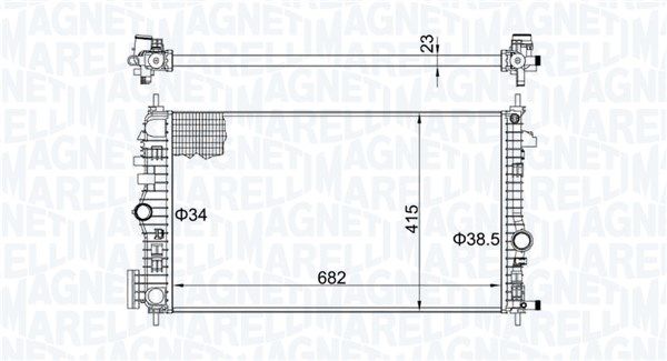 MAGNETI MARELLI 350213207100 Radiator, engine cooling