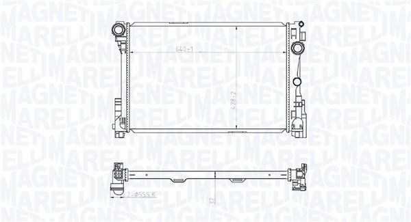 MAGNETI MARELLI 350213220400 Radiator, engine cooling