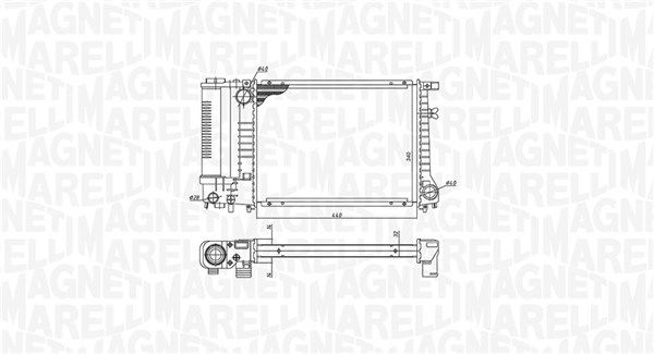 MAGNETI MARELLI 350213240000 Radiator, engine cooling