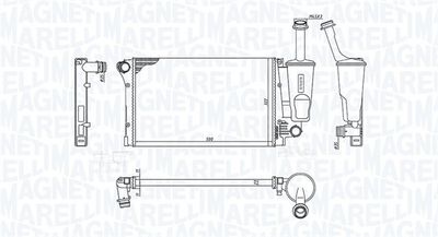 Radiator, engine cooling MAGNETI MARELLI 350213381000