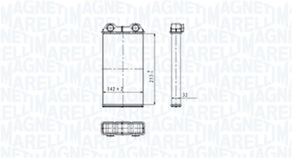 MAGNETI MARELLI 350218439000 Heat Exchanger, interior heating
