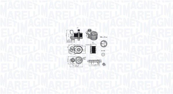 MAGNETI MARELLI 350300001100 Oil Cooler, engine oil